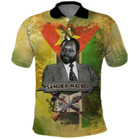 Samora Machel Polo Shirt Mozambique Flag Unity and Victory Quote Liberation Struggle - African Freedom Tribute - Wonder Print Shop