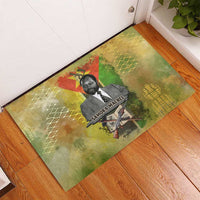 Samora Machel Rubber Doormat Mozambique Flag Unity and Victory Quote Liberation Struggle - African Freedom Tribute - Wonder Print Shop