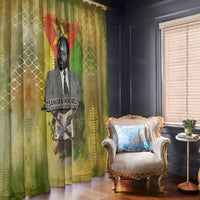 Samora Machel Window Curtain Mozambique Flag Unity and Victory Quote Liberation Struggle - African Freedom Tribute - Wonder Print Shop