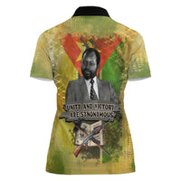Samora Machel Women Polo Shirt Mozambique Flag Unity and Victory Quote Liberation Struggle - African Freedom Tribute - Wonder Print Shop