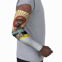 Samora Machel Arm Sleeves Radiant Sunburst Bold Anti-Colonial Quote Mozambique Liberation - African Revolutionary Art - Wonder Print Shop