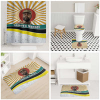 Samora Machel Bathroom Set Radiant Sunburst Bold Anti-Colonial Quote Mozambique Liberation - African Revolutionary Art - Wonder Print Shop