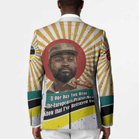 Samora Machel Blazer Radiant Sunburst Bold Anti-Colonial Quote Mozambique Liberation - African Revolutionary Art - Wonder Print Shop