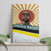 Samora Machel Canvas Wall Art Radiant Sunburst Bold Anti-Colonial Quote Mozambique Liberation - African Revolutionary Art - Wonder Print Shop