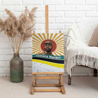 Samora Machel Canvas Wall Art Radiant Sunburst Bold Anti-Colonial Quote Mozambique Liberation - African Revolutionary Art - Wonder Print Shop