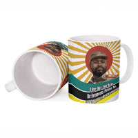 Samora Machel Ceramic Mug Radiant Sunburst Bold Anti-Colonial Quote Mozambique Liberation - African Revolutionary Art - Wonder Print Shop