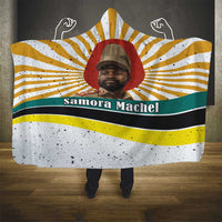 Samora Machel Hooded Blanket Radiant Sunburst Bold Anti-Colonial Quote Mozambique Liberation - African Revolutionary Art - Wonder Print Shop