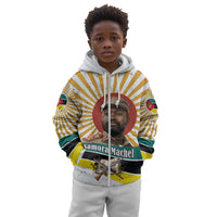 Samora Machel Kid Hoodie Radiant Sunburst Bold Anti-Colonial Quote Mozambique Liberation - African Revolutionary Art - Wonder Print Shop