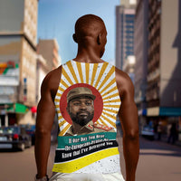 Samora Machel Men Tank Top Radiant Sunburst Bold Anti-Colonial Quote Mozambique Liberation - African Revolutionary Art - Wonder Print Shop