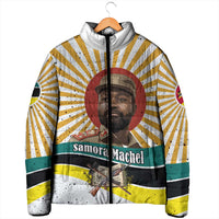 Samora Machel Padded Jacket Radiant Sunburst Bold Anti-Colonial Quote Mozambique Liberation - African Revolutionary Art - Wonder Print Shop