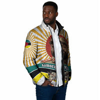 Samora Machel Padded Jacket Radiant Sunburst Bold Anti-Colonial Quote Mozambique Liberation - African Revolutionary Art - Wonder Print Shop