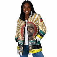 Samora Machel Padded Jacket Radiant Sunburst Bold Anti-Colonial Quote Mozambique Liberation - African Revolutionary Art - Wonder Print Shop