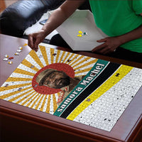 Samora Machel Puzzle Radiant Sunburst Bold Anti-Colonial Quote Mozambique Liberation - African Revolutionary Art - Wonder Print Shop