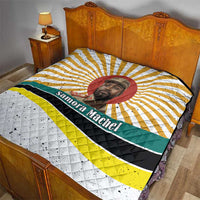 Samora Machel Quilt Radiant Sunburst Bold Anti-Colonial Quote Mozambique Liberation - African Revolutionary Art - Wonder Print Shop