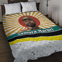 Samora Machel Quilt Bed Set Radiant Sunburst Bold Anti-Colonial Quote Mozambique Liberation - African Revolutionary Art - Wonder Print Shop
