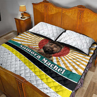 Samora Machel Quilt Bed Set Radiant Sunburst Bold Anti-Colonial Quote Mozambique Liberation - African Revolutionary Art - Wonder Print Shop