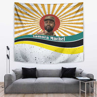 Samora Machel Tapestry Radiant Sunburst Bold Anti-Colonial Quote Mozambique Liberation - African Revolutionary Art - Wonder Print Shop
