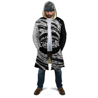 I'm Coming to the Cottage Cloak with Hand-Drawn Floral Pattern