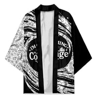 I'm Coming to the Cottage Kimono with Hand-Drawn Floral Pattern