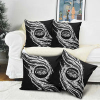 I'm Coming to the Cottage Pillow Cover with Hand-Drawn Floral Pattern