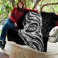 I'm Coming to the Cottage Quilt with Hand-Drawn Floral Pattern
