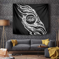 I'm Coming to the Cottage Tapestry with Hand-Drawn Floral Pattern