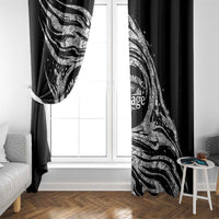 I'm Coming to the Cottage Window Curtain with Hand-Drawn Floral Pattern