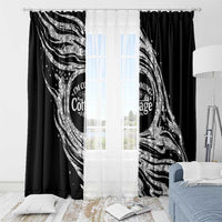 I'm Coming to the Cottage Window Curtain with Hand-Drawn Floral Pattern
