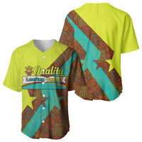 Quality Learning Center Baseball Jersey with School Supply Doodle Pattern