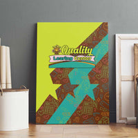 Quality Learning Center Canvas Wall Art with School Supply Doodle Pattern