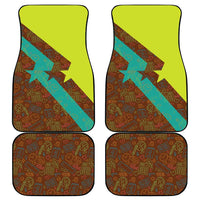Quality Learning Center Car Mats with School Supply Doodle Pattern