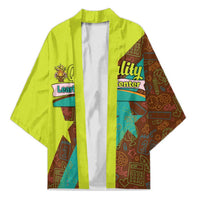 Quality Learning Center Kimono with School Supply Doodle Pattern