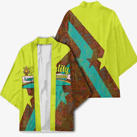 Quality Learning Center Kimono with School Supply Doodle Pattern