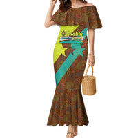 Quality Learning Center Mermaid Dress with School Supply Doodle Pattern