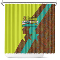 Quality Learning Center Shower Curtain with School Supply Doodle Pattern