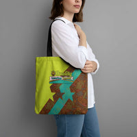 Quality Learning Center Tote Bag with School Supply Doodle Pattern