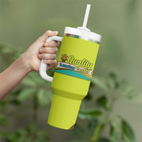 Quality Learning Center Tumbler With Handle with School Supply Doodle Pattern