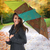Quality Learning Center Umbrella with School Supply Doodle Pattern