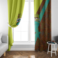 Quality Learning Center Window Curtain with School Supply Doodle Pattern