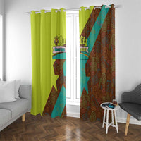 Quality Learning Center Window Curtain with School Supply Doodle Pattern