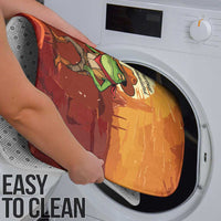 Cowboy Frog Outlaw Bathroom Set with Desert Sunset Silhouette Pattern
