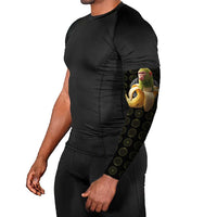 Chimpanzi Bananini Primate Arm Sleeves with 3D Wireframe Globe Pattern