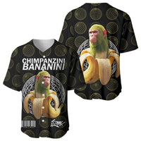 Chimpanzi Bananini Primate Baseball Jersey with 3D Wireframe Globe Pattern
