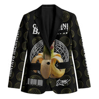 Chimpanzi Bananini Primate Blazer with 3D Wireframe Globe Pattern