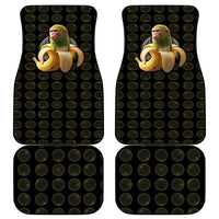 Chimpanzi Bananini Primate Car Mats with 3D Wireframe Globe Pattern