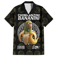 Chimpanzi Bananini Primate Hawaiian Shirt with 3D Wireframe Globe Pattern