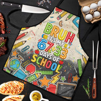 Bruh Its My 67 33 Days of School Apron Funny Boys Kids 100th Day