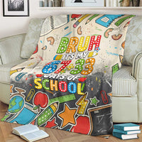 Bruh Its My 67 33 Days of School Blanket Funny Boys Kids 100th Day
