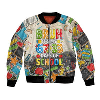 Bruh Its My 67 33 Days of School Bomber Jacket Funny Boys Kids 100th Day