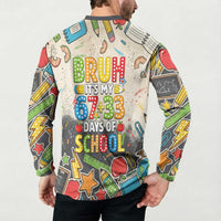 Bruh Its My 67 33 Days of School Button Sweatshirt Funny Boys Kids 100th Day